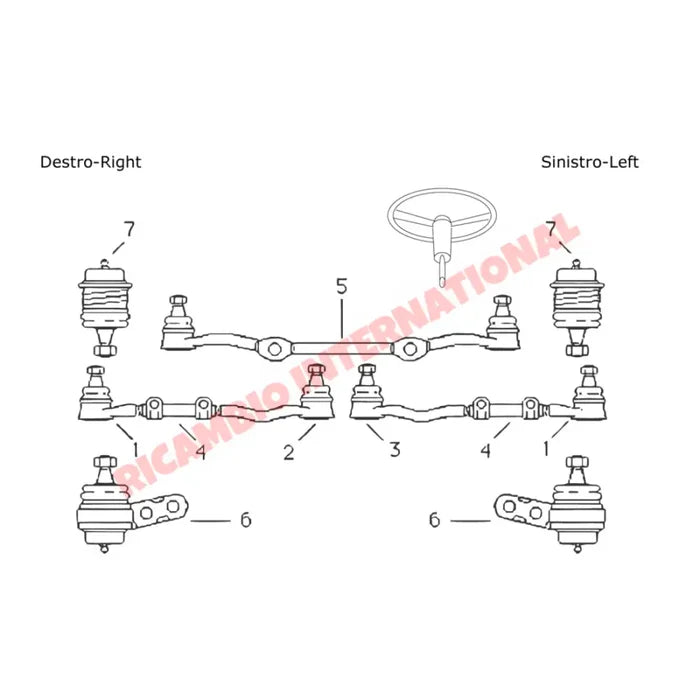 Inner Track Rod End - Fiat 1800,2300 - Steering