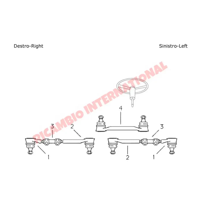 Inner Track Rod End - Fiat 1100D/R - Steering