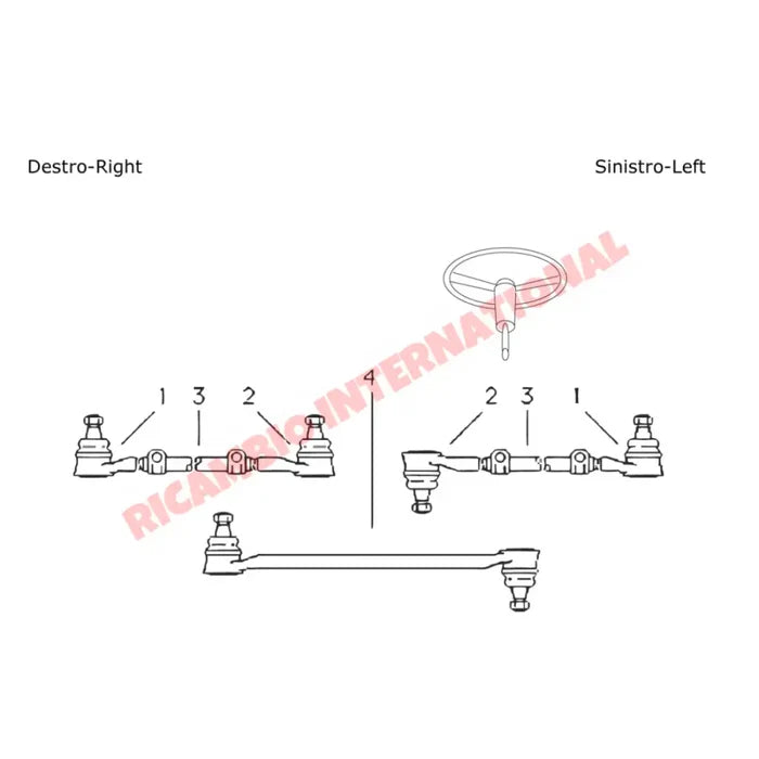 Inner Track Rod End - Fiat 238 - Fiat 238 - 241 - 242