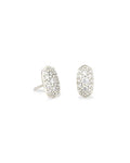 Kendra Scott Grayson Crystal Stud Silver