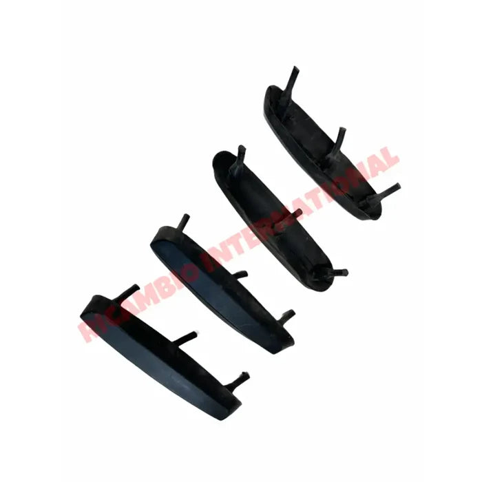 Kit of Black Rubber Bump Stop for Overiders - Autobianchi Bianchina Transformabile Berlina Panoramica - Bianchina