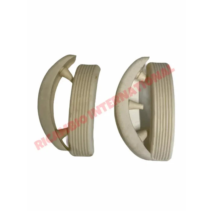 Kit of White Rubber Bump Stop for Overiders - Autobianchi Bianchina Cabrio & Special - Bianchina