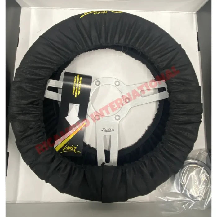 Luisi ’Sharav 315’ Black Leather Steering Wheel - Fiat Lancia Alfa Romeo - Steering