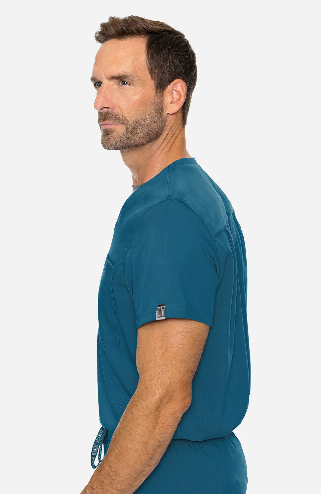 Men's Cadence V-Neck Solid Scrub Top