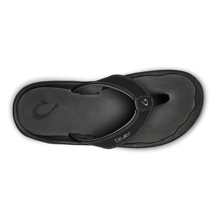 Black sandal on a white background