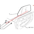 N/S Left Hand Door Glass - Fiat Barchetta