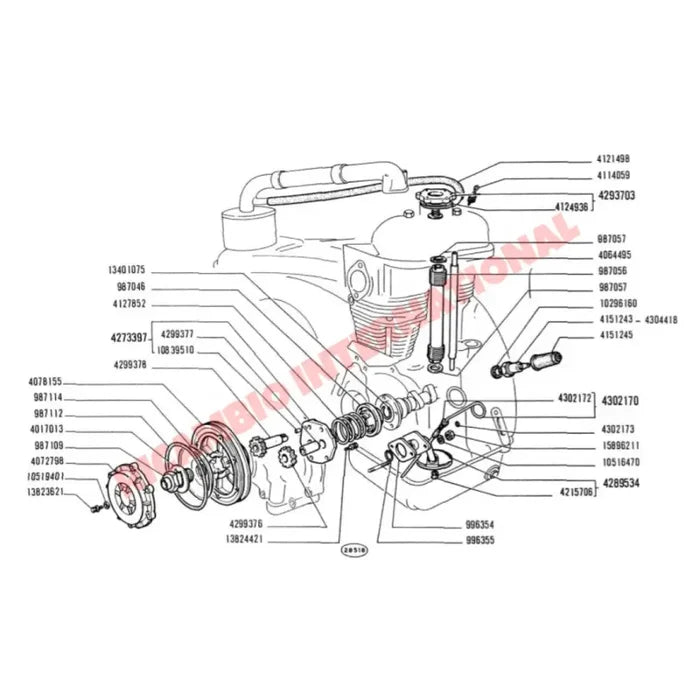 Oil Pump Valve - Classic Fiat 500 126 - Mechanical & Engine Parts