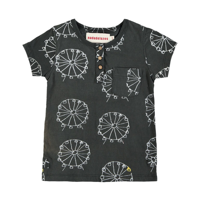 SpearmintLOVE’s baby Organic Cotton Ferris Wheel Button Tee