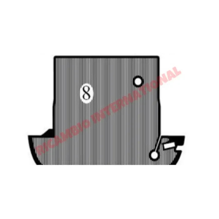 Original Style Rear Trunk Boot Rubber Mat - Lancia Fulvia - Lancia Fulvia