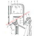 O/S Right Door Glass - Classic Fiat 500 N,D & Giardiniera - Glass & Associated Parts