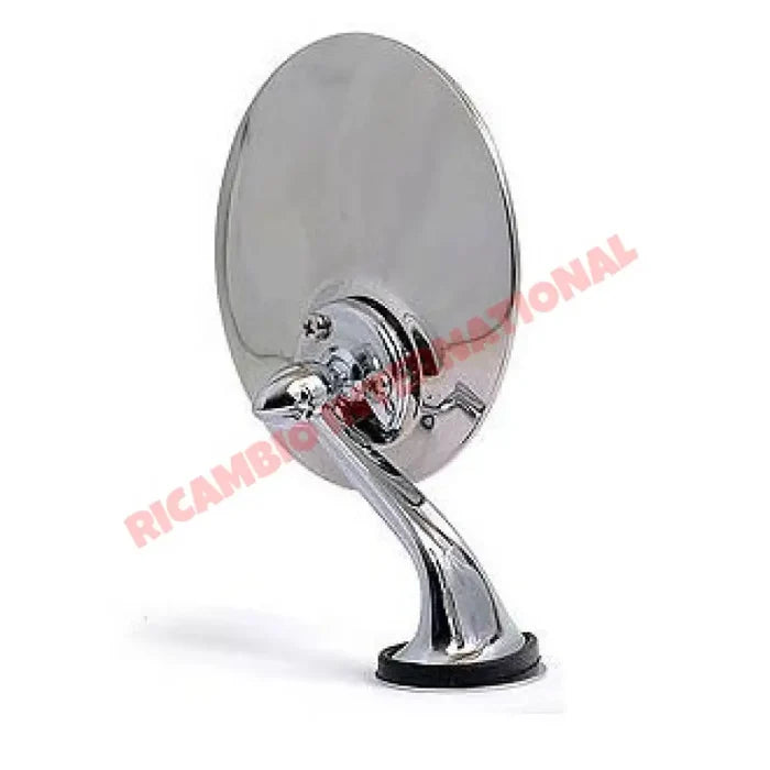 O/S Right Hand Chrome Mirror (Single Bolt-on) - Classic Fiat 500,600,850 plus many other models - Mirrors