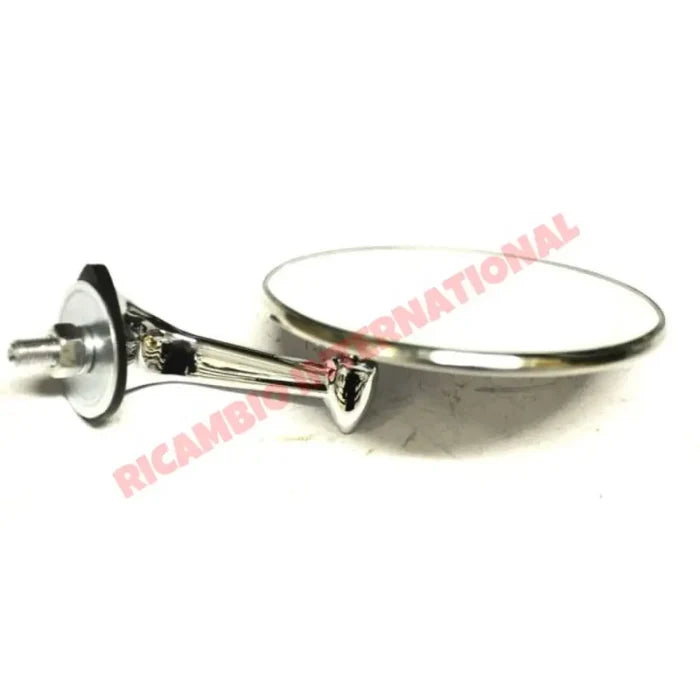 O/S Right Hand Chrome Mirror (Single Bolt-on) - Classic Fiat 500,600,850 plus many other models - Mirrors
