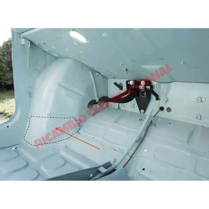 O/S Right Hand Front Floor Pan to Wheelhouse Repair Panel - Classic Fiat 500 all models - Repair Panels