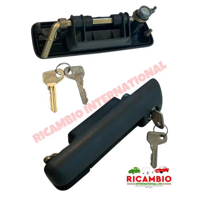 O/S Right Hand Outer Door Handle & Keys - Fiat 127 S3 - Handles - Locks and Catches