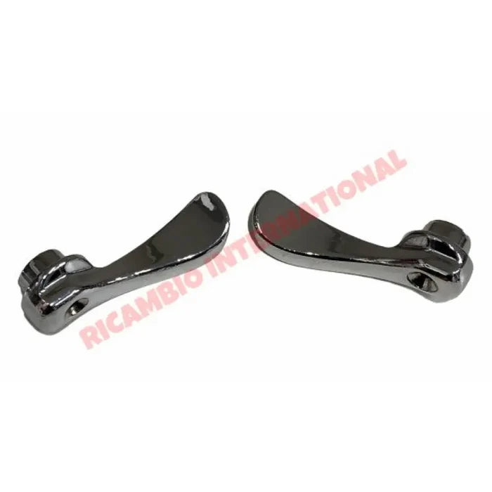 Pair of Chrome Interior Door Handles - Autobianchi Bianchina - Handles - Locks and Catches