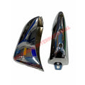 Pair of Chrome Rear Bumper Overiders - Autobianchi Bianchina Panoramica all models - Exterior Trim