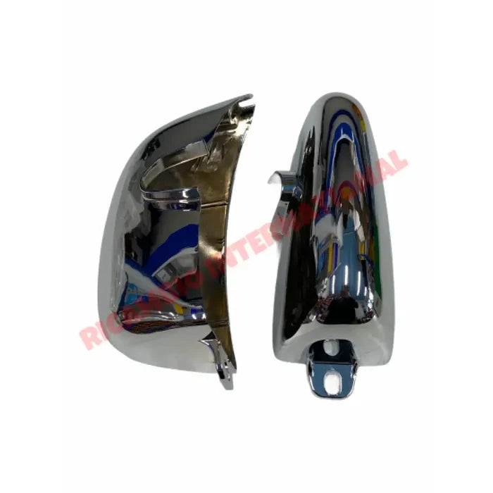 Pair of Chrome Rear Bumper Overiders - Autobianchi Bianchina Series 1 & 2 Transformabile all models - Exterior Trim