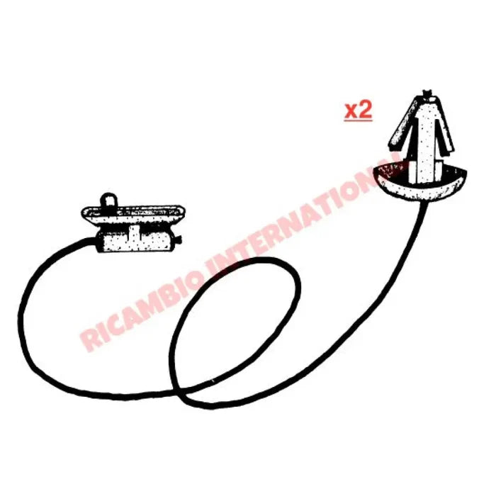 Pair of Parcel Shelf Straps - Classic Fiat Panda - Accessories & Interior Parts