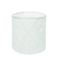 SpearmintLOVE’s baby Quilted Muslin Bin Set of 2, Powder Blue/White