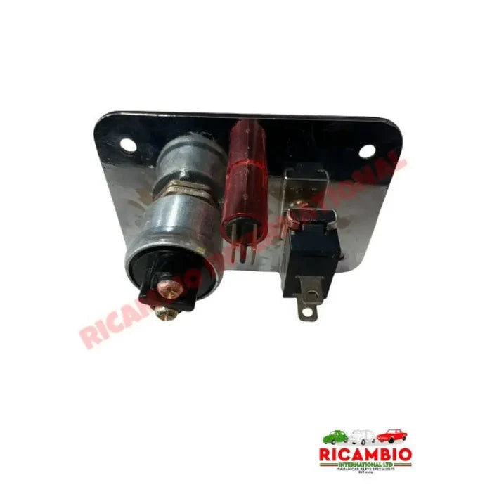 Racing Style Chrome Ignition Switch Panel - Ignition and Electrical Items