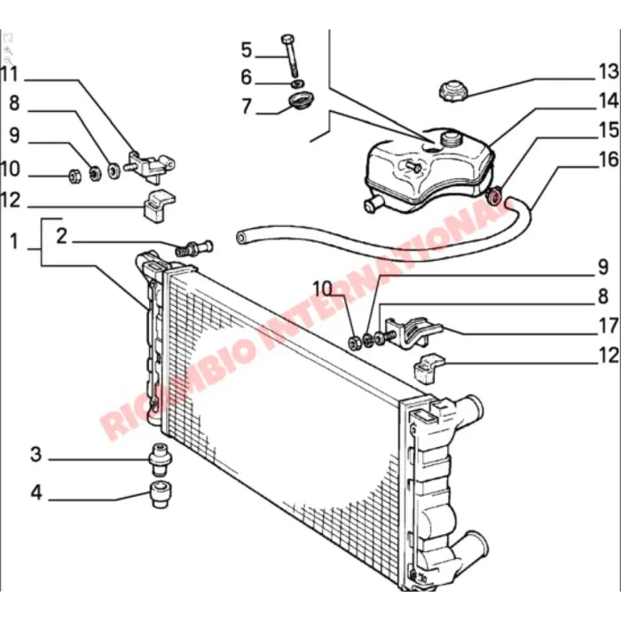 Radiator Expansion Tank - Classic Fiat Panda - Heating and Cooling