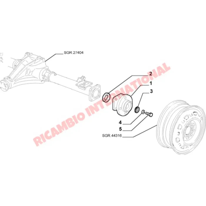 Rear Axle Oil Seal - Classic Fiat Panda 4x4 - Axles - Shafts and Joints