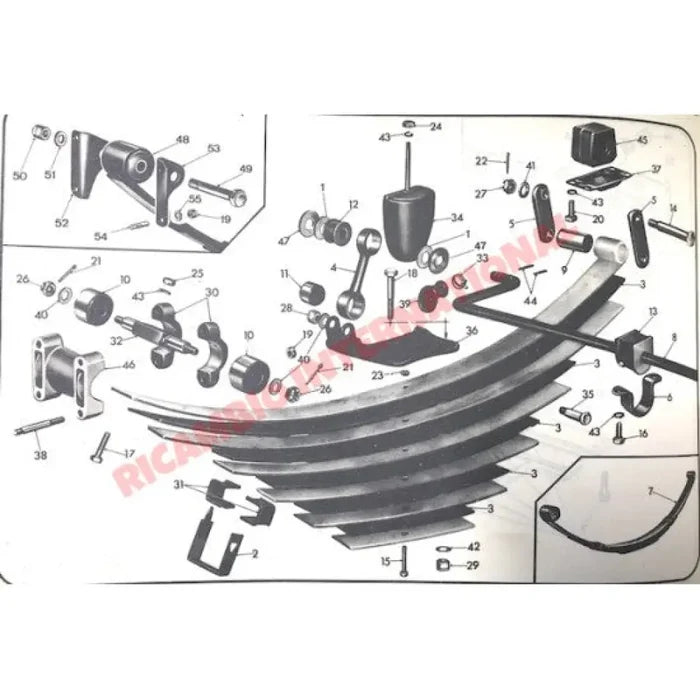 Rear Reaction Bar Bush - Lancia Fulvia - Suspension