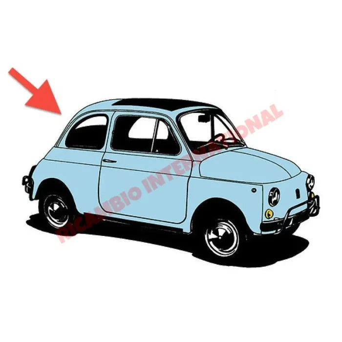 Rear Screen Seal & Chrome Beading - Classic Fiat 500 L - Window Seals & Associated Parts