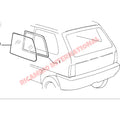 Rear Side Glass (FIXED) - Classic Fiat Panda - Windows - Seals & Associated Parts