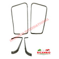 Rear Side Sliding Window Aluminium Frame Kit - Classic Fiat 500 - Window Seals & Associated Parts