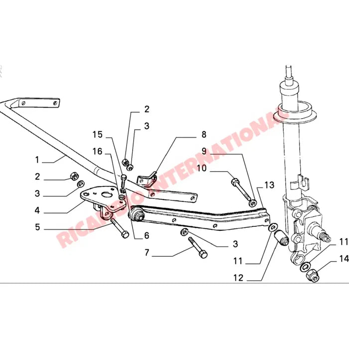 Rear Suspension Trailing Arm Bush - Fiat Croma Lancia Beta Thema Alfa Romeo 164 - Suspension and Steering