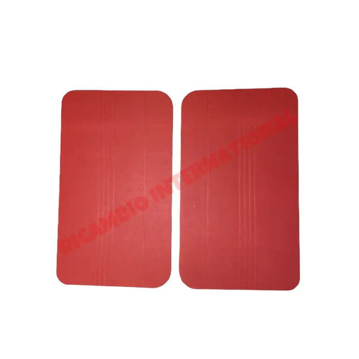 Red Inner Door Panel Set - Classic Fiat 500 F - Classic Fiat 500 Parts & Spares