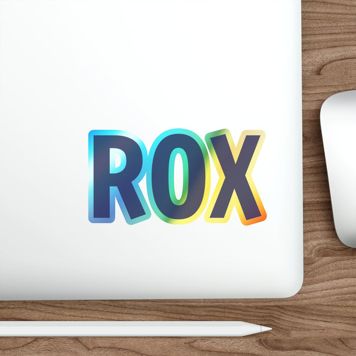 ROX Holographic Die-Cut Stickers