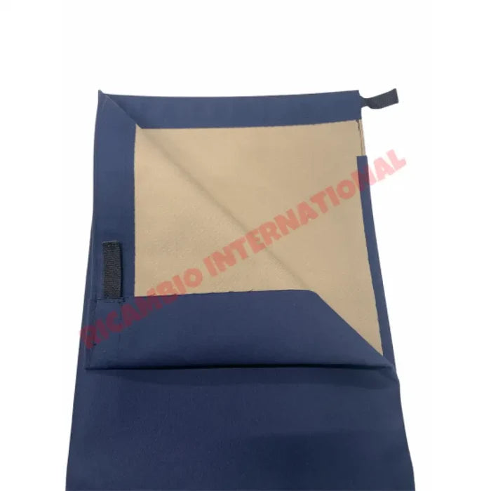 ROYAL BLUE MOHAIR SHORT Sunroof Cover - Classic Fiat 500 126 - Sunroof