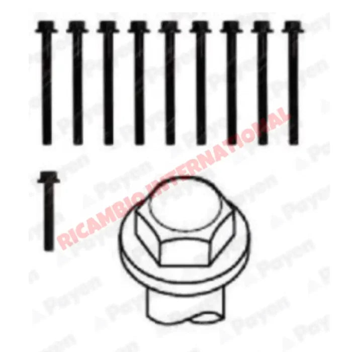 Set Head Bolts - Fiat 850 900 127 Classic Fiat Panda A112 - Engine and Mechanical Parts