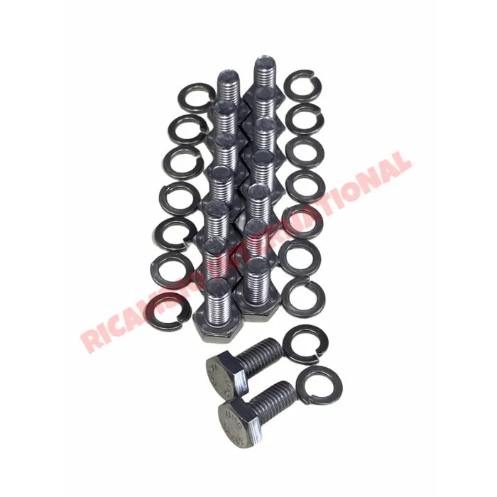 Set of Stainless Steel Wheel Bolts & Washers - Classic Fiat 500 - Screws - Studs - Bolts and Nuts