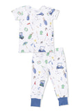Children's golf-themed pajamas featuring playful patterns of golf gear and accessories.