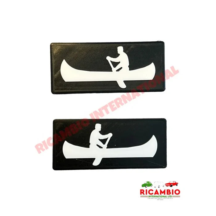 Side Badge Kit (2) - Classic Fiat Panda 4x4 SISLEY - Badges & Emblems