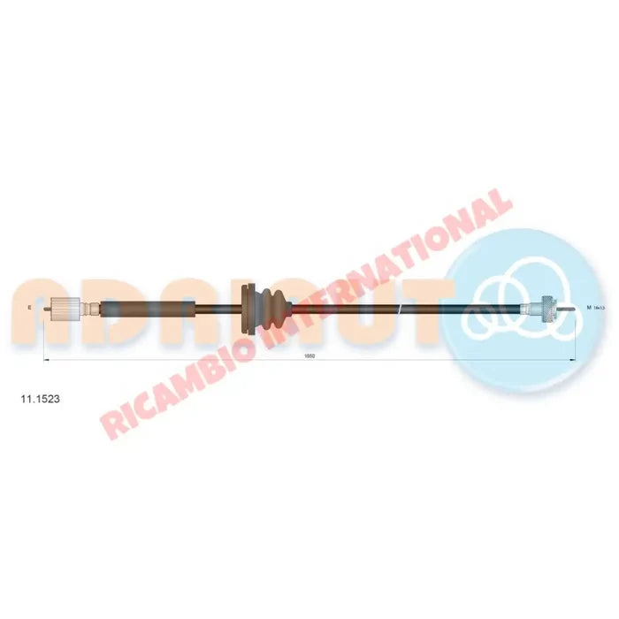 Speedo Cable - Fiat Pininfarina 124 Spider Europa/USA - Cables