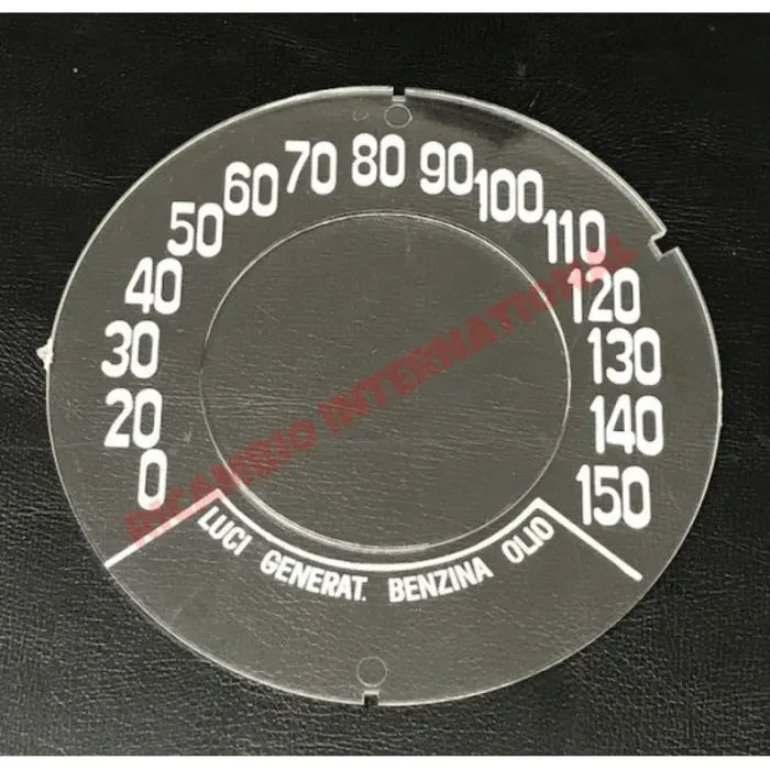 FLAT Speedo Front Speedometer Glass (KM/H) - Classic Fiat 500 - Classic Fiat 500 Parts & Spares