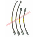 Stainless Steel & Teflon Braided Brake Hose Kit - Classic Fiat 500 - Uprated Brake Parts