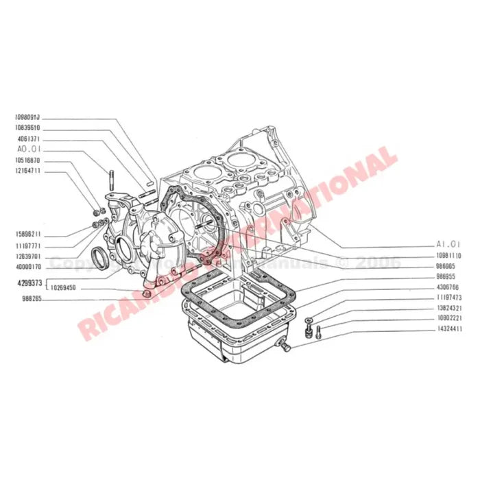 Sump Bolt & Washer Kit - Classic Fiat 500 126 - Engine & Associated Items