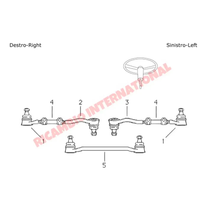 Track Rod - Fiat 850,1500,1800,2300,125,130 - Steering