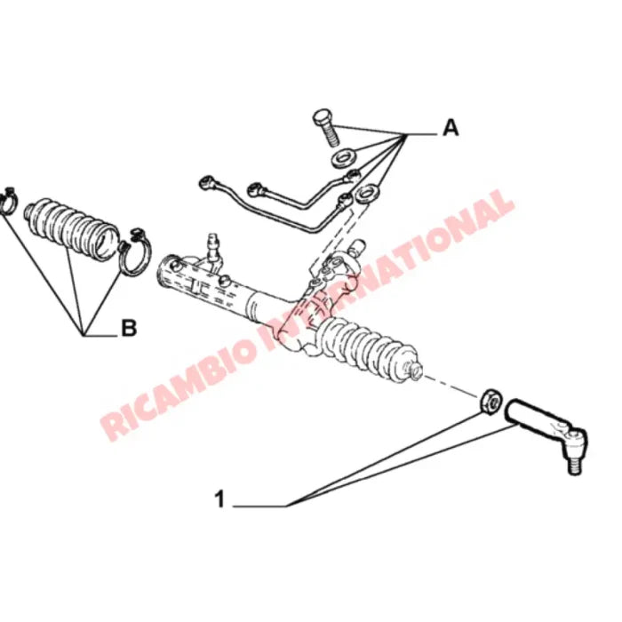 Track Rod End - Fiat Coupe 20V Marea Alfa Romeo GTV/Spider - Steering - Shaft & Suspension