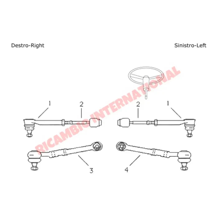 Track Rod Kit - Fiat 128 - Steering Parts