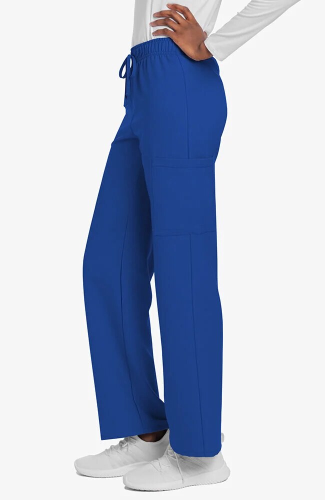 Unisex Scrub Set: V-Neck 1 Pocket Scrub Top & Drawstring 2-Pocket Cargo Scrub Pant