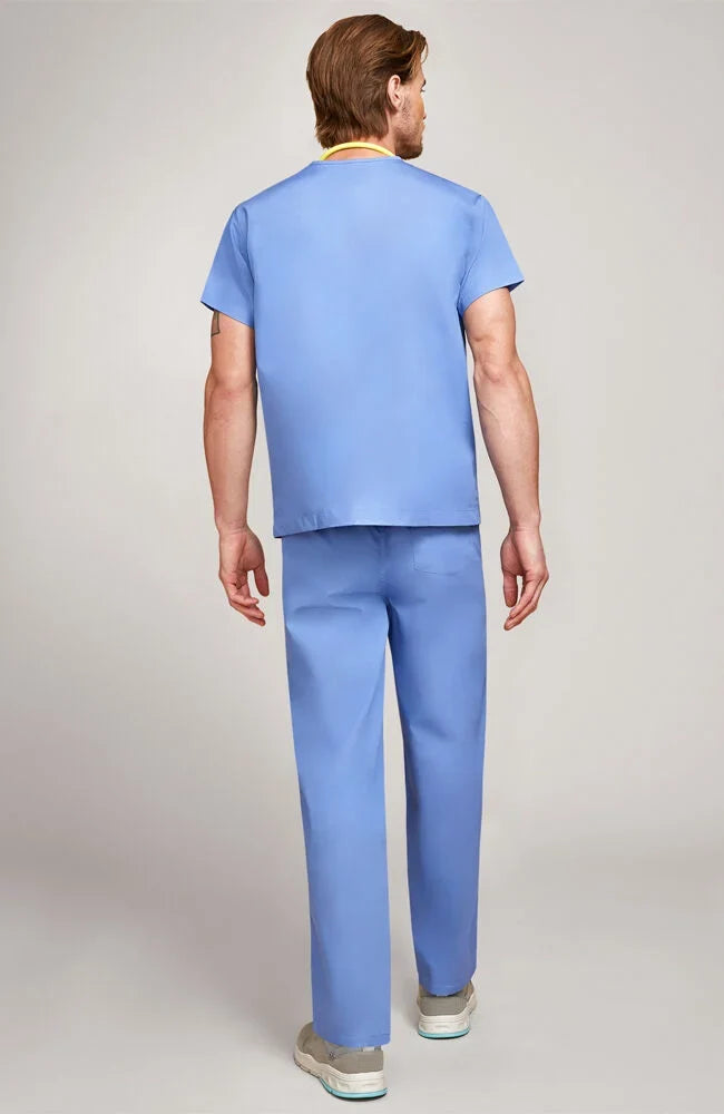Unisex Scrub Set: V-Neck Top & Drawstring Pant