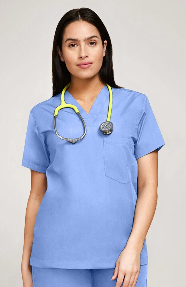 Unisex Scrub Set: V-Neck Top & Drawstring Pant