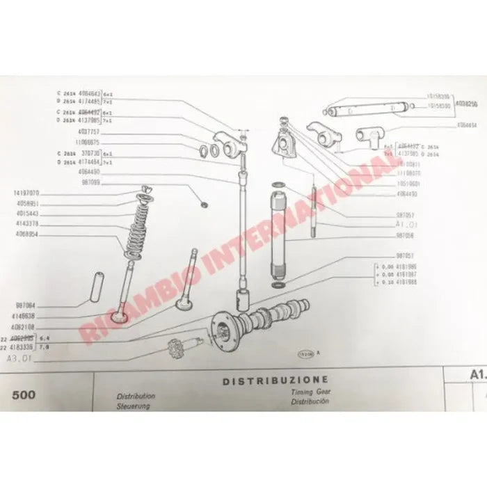Valve Push Rod (Second Hand) - Classic Fiat 500 126 - Mechanical & Engine Parts