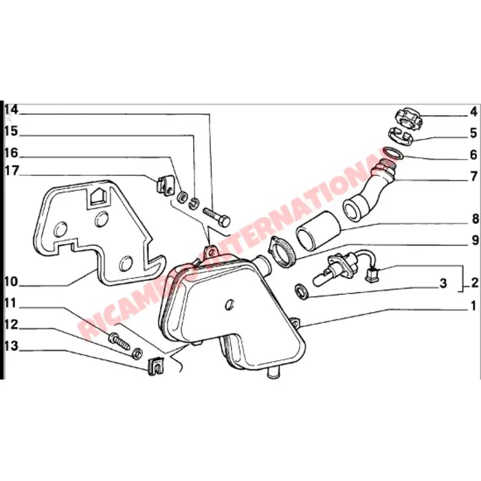 Water Expansion Tank - Fiat 126 - Heating & Cooling
